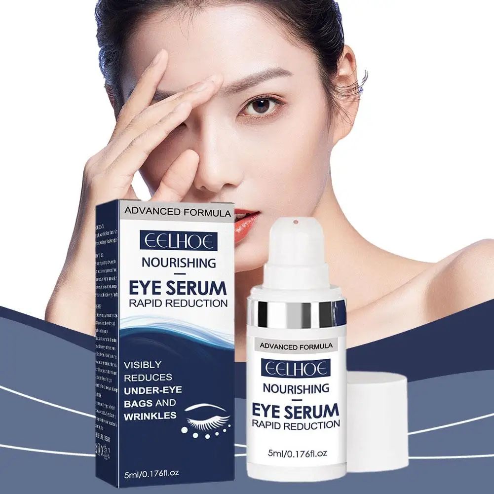 Magische Anti-Rimpel Oog Serum Vervagen Fijne Lijnen Anti Oog Verjongende Donkere Zakken Kringen Oogverzorgingsproducten 5Ml Wallen V4k7