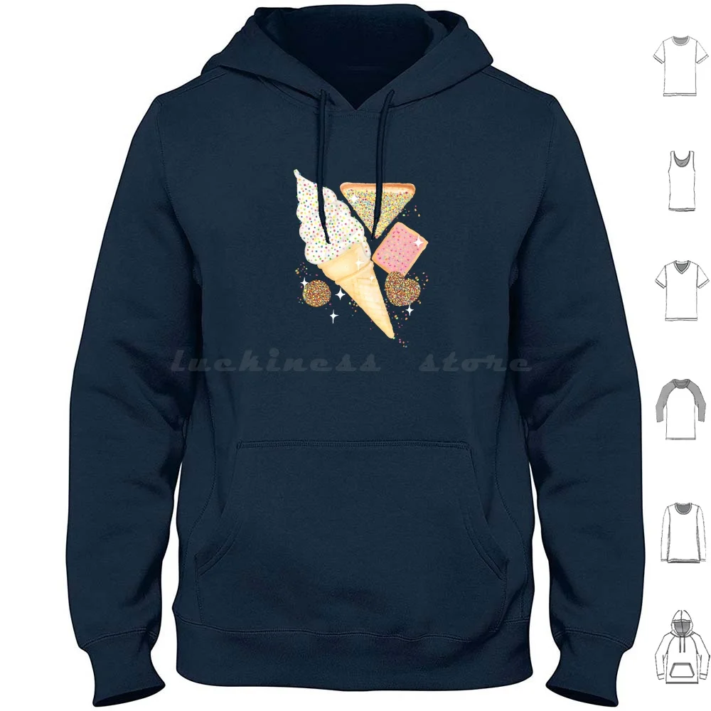 

I Love You 100s And 1000s-Белые толстовки с длинным рукавом 100s And 1000s Hundreds And Thousands 100s 1000s Sprinkles Sugar