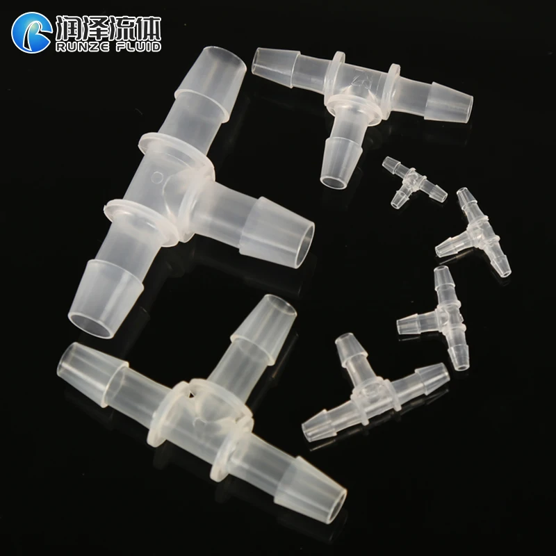 T Joint 3 Way Plastic Pipe Fittings Can Be Sterilized Via Gamma Radiation Used for Peristaltic Pump
