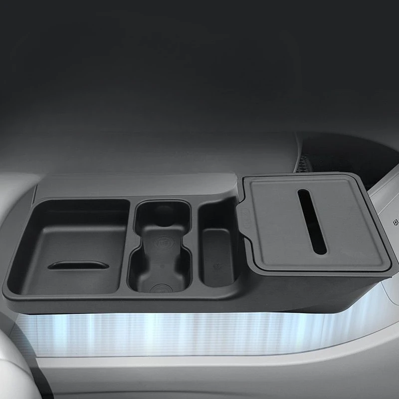 For Geely EX2 Proton eMas 5 Geome EV 2025 2026 Under Center Console Storage Box Anti-Slip Custom Fit Car Interior Accessory image 2