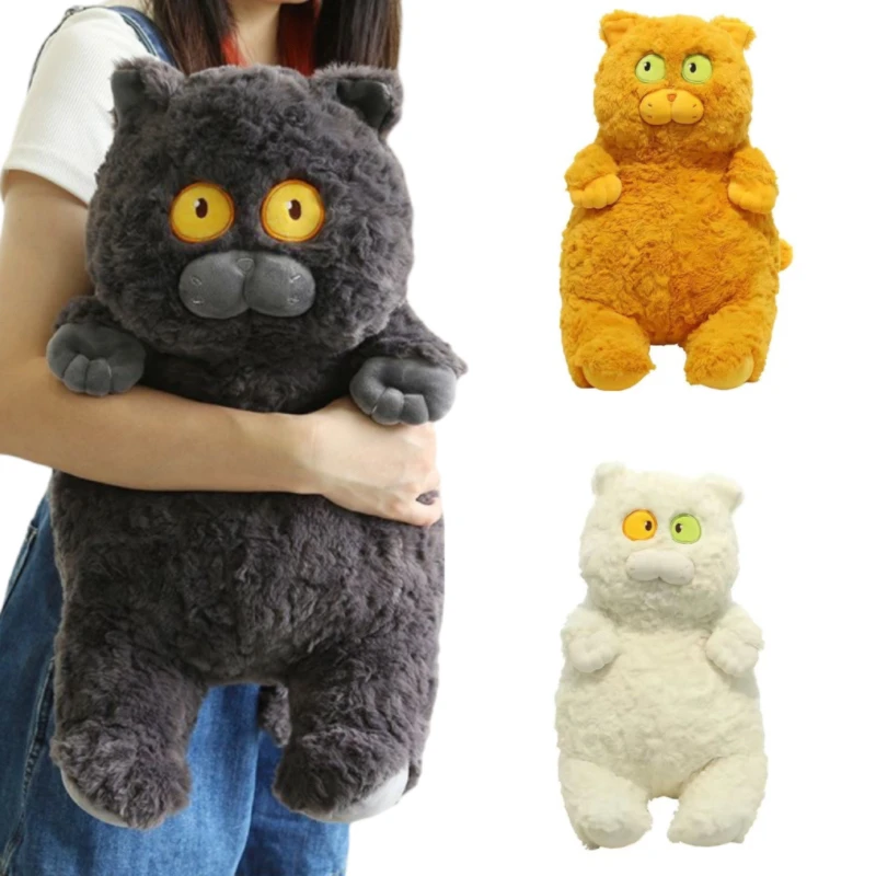 

40cm Japanese Kawaii Soft Plush Cat Toys Stuffed Animal Dolls Relieve Anxiety Kids Birthday Gift Lovely Fat Cats Home Decoration