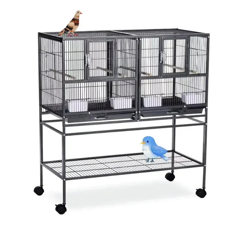 

Portable wire mesh large pet bird cage for parrot breeding