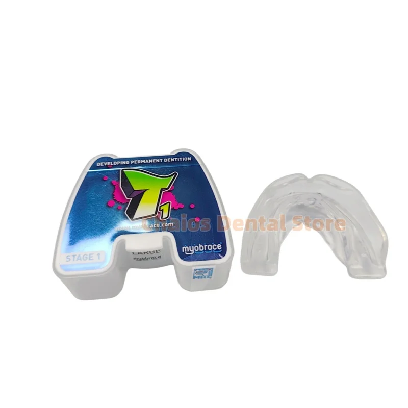 Original Myobrace T1 Orthodontic Teeth Trainer For Teens Developing Permanet Dentition Dental MRC T1 Myofunctional Jaw Alignment