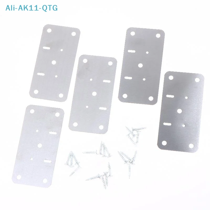 NEW Cabinet Hinge Repair Plate Kit For Home Kitchen Cabinets And Furniture With Holes, Stainless Steel Door Hinge Mounting Plate