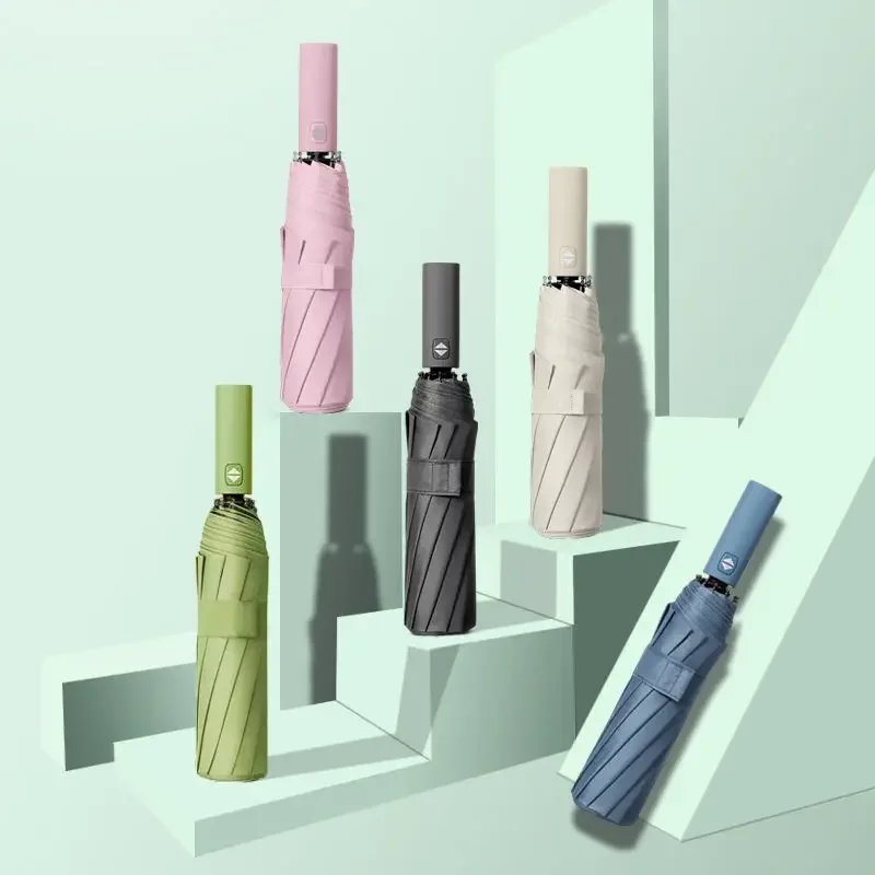 

Morandi Fully Automatic Umbrella Black Glue Sunscreen Sun Umbrella Plus Sun Umbrella Wholesale