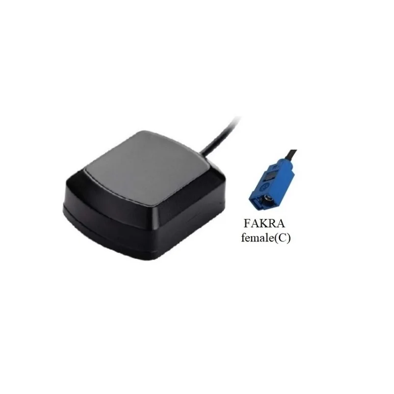 FAKRA female beidou glonass gps antenna 1559-1610MHz magnetic mount outdoor use high gain GPS glonass beidou active car antenna