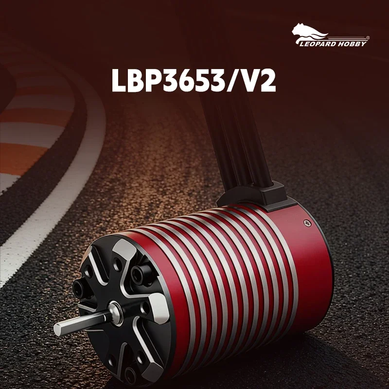 BoMassLEOPARD LBP3653 V2 4 Poles Sensorless Brushless Motor 3450KV 4550KV 5500KV Inrunner High Torque For 1/10 1/8 RC Car Boat