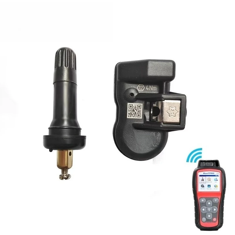 2‑in‑1 Programmable TPMS Sensor 315MHz 433MHz Rubber OE Level Auto Tire Pressure Monitoring Replacement Sensor