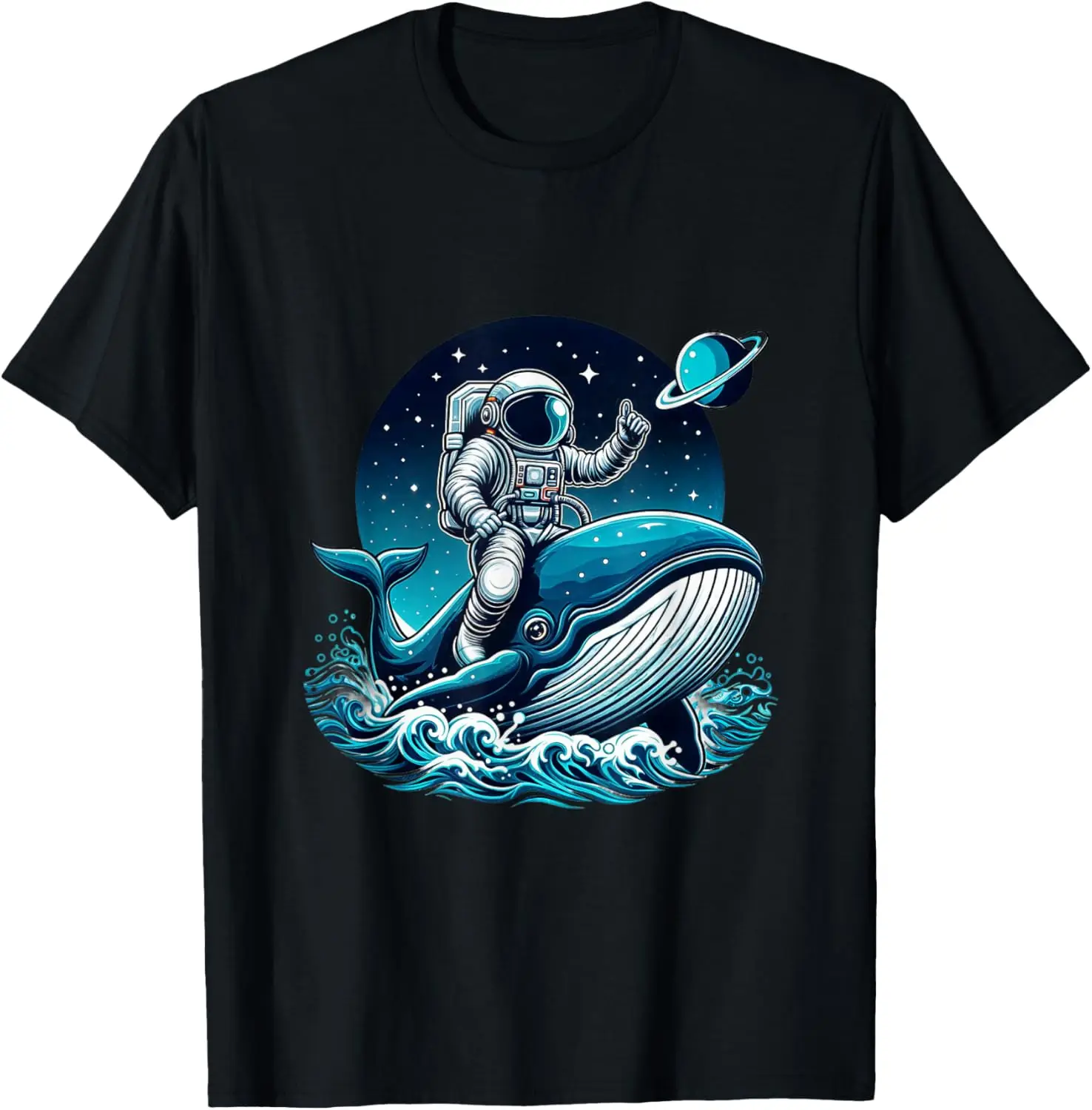 

Astronaut Riding A Whale Graphic for Men Women Boys Girls T-Shirt