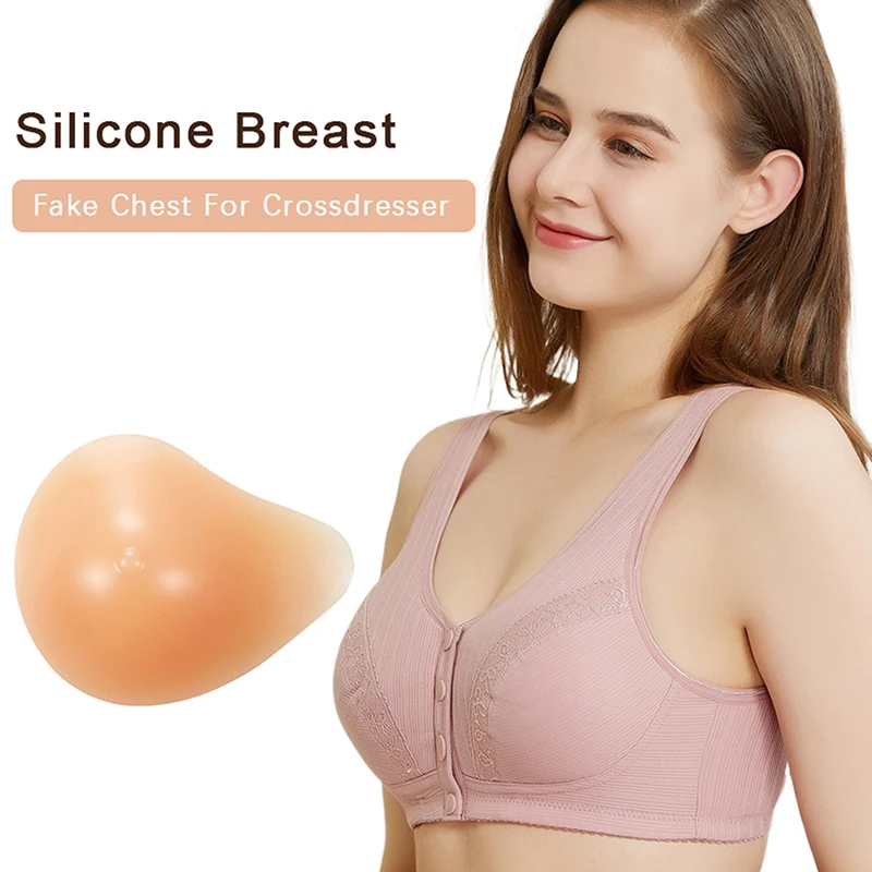 Realistic Fake Boobs Silicone Breast Form Fake Chest For Crossdresser Costume Cosplay