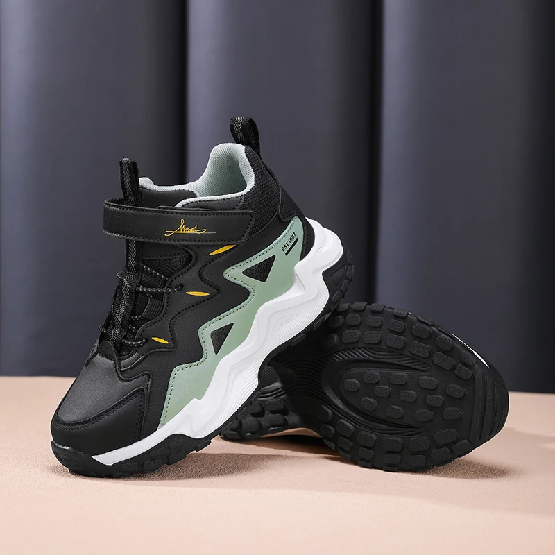 

Kids Sports Shoes Fashion Running Sneakers for Boys Non-slip Outdoor Hiking Trekking Sports Shoes Leisure Children Walking Shoes