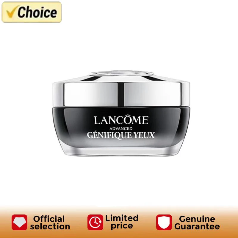 Lancôme Advanced Génifique Eye Cream For Dark Circles & Fine Lines With Bifidus Prebiotic, Hyaluronic Acid & Vitamin 0.5 Fl  Oz