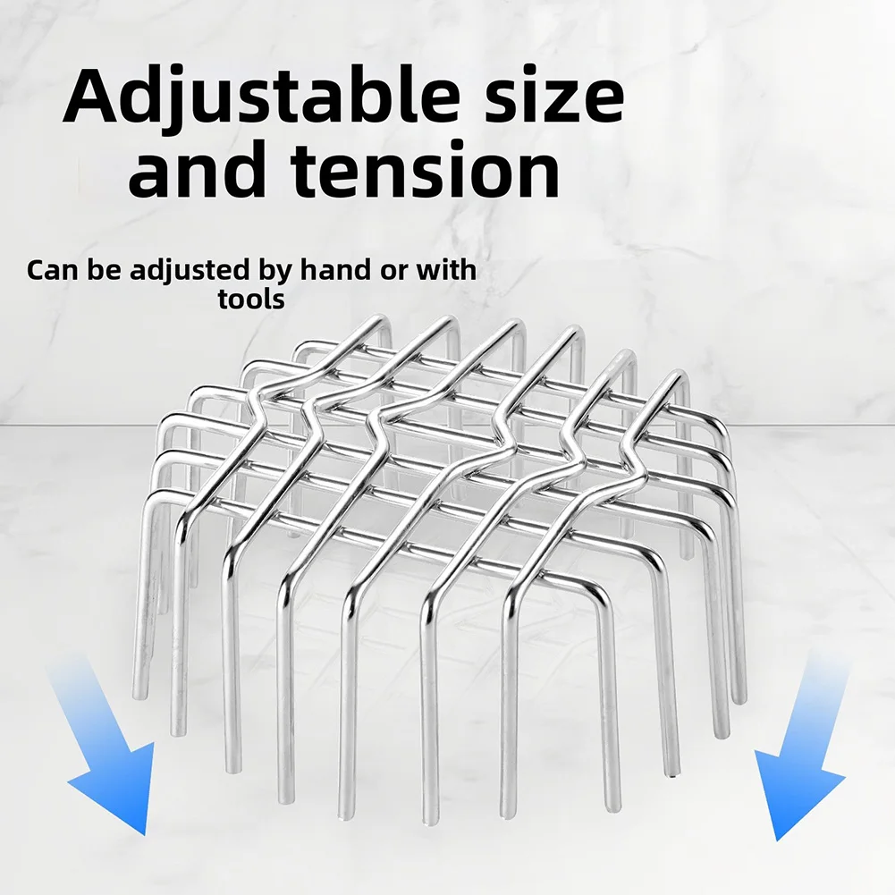Stainless Steel Roof Drain Downpipe Filter Anti-Clogging Gutter PVC Drain Pipe Filter Floor Drain Cover For Ventilation Openings