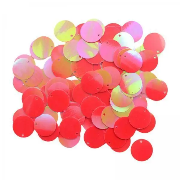 Round Loose Sequins 16mm PP Paillettes Craft Embellishments for Apparel Hats Bridal Shoes Jewelry Projects and Home Decor
