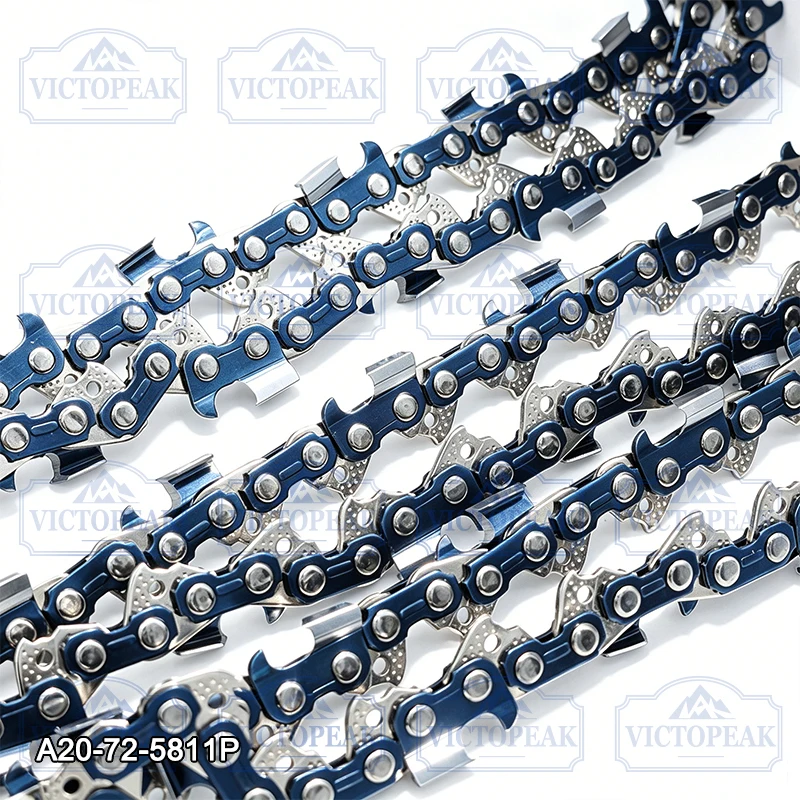 20 Zoll Kettensägen-Führungsschiene Kette 3/8'' 0,058'' 72 Glieder für Husqvarna Kettensäge Gartenwerkzeug Ersatzteile Zubehör – Detail 3