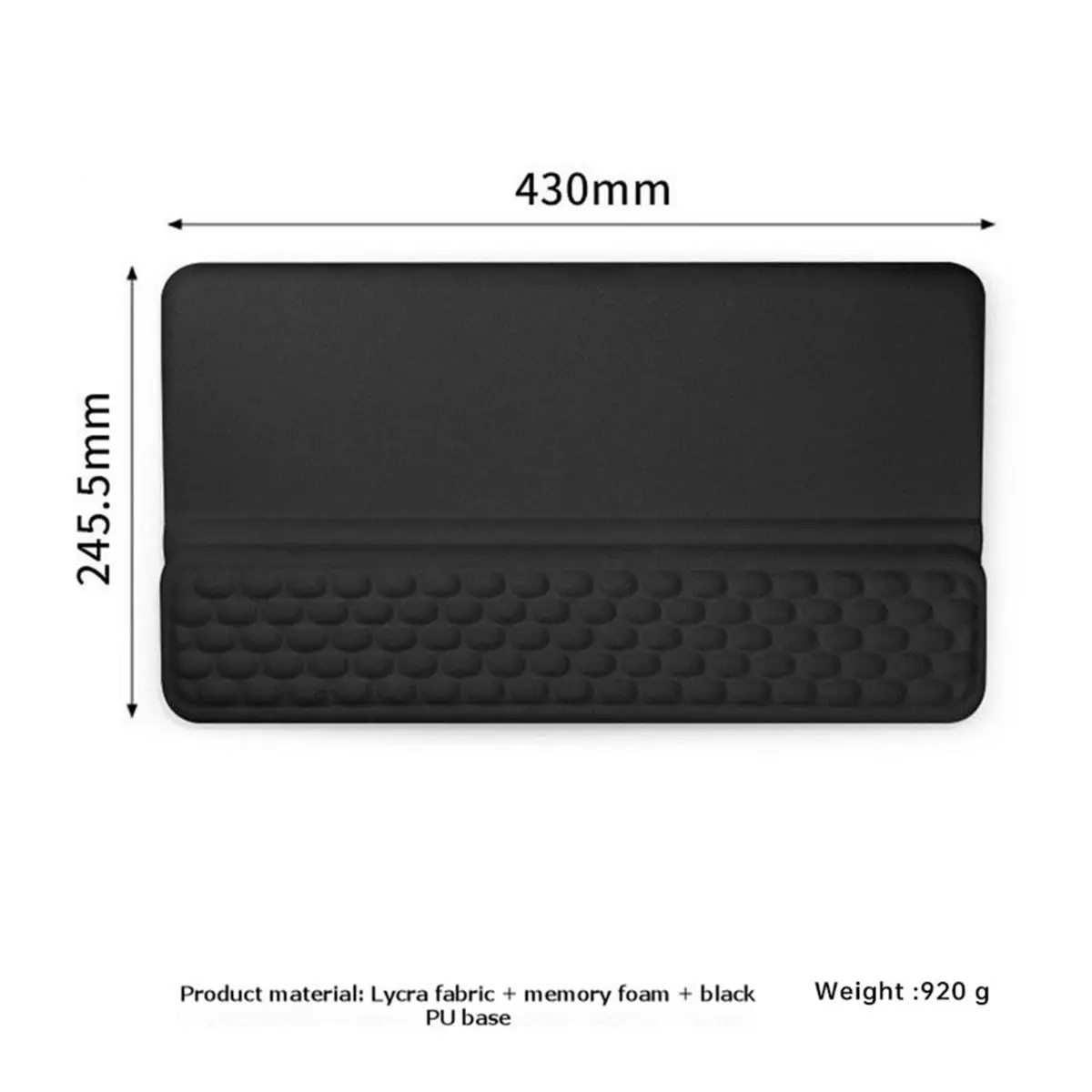 Wrist Rest with Keyboard Stand Computer Wrist Support Pad Ergonomic Keyboard Riser Holder Lifter Tray for Home A