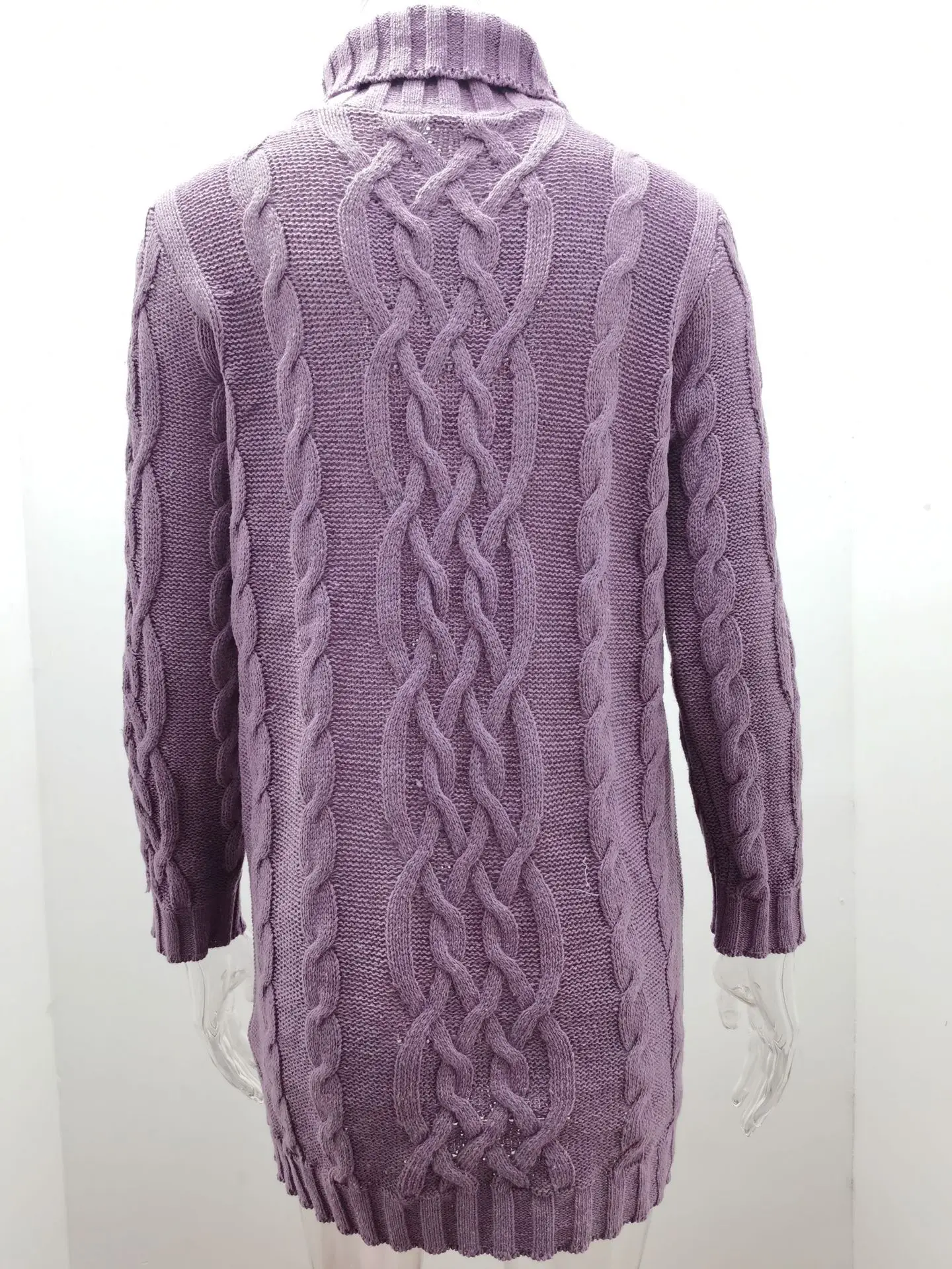 Wish Sweater Women's Sweater Autumn and Winter Thick Two Lapels Retro Thick Thread Twist Dress