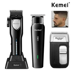 Kemei KM-5083 KM-1115 KM-869 Professional Electric Hair clipper Men's Shaver USB Charging Hair Trimmer Kit Hair Cutting Machine