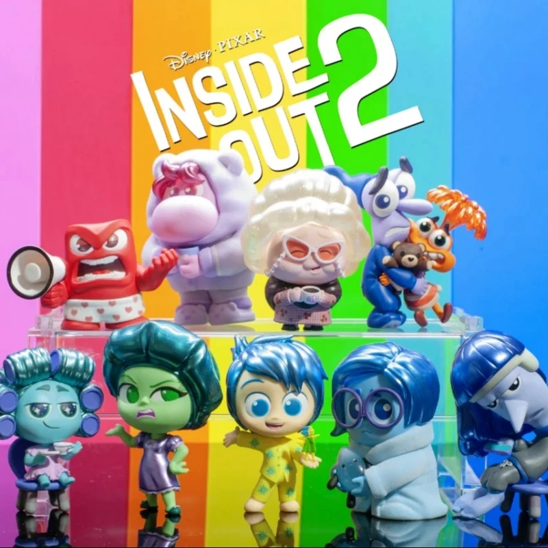 Genuine Hot Toys Inside Out 2 Pajama Party SeriesV2 Cosbi Blind Box Joy Sadness Disgust Nostalgia Anime Figure Toy Birthday Gift