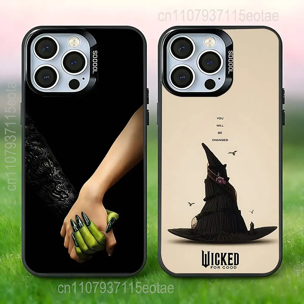 

W-Wicked Musical Green Pink Phone Case For iPhone 17,16,15,14,13,12,11,Pro,Max,Plus,E,Air,Mini Black IMD Cover