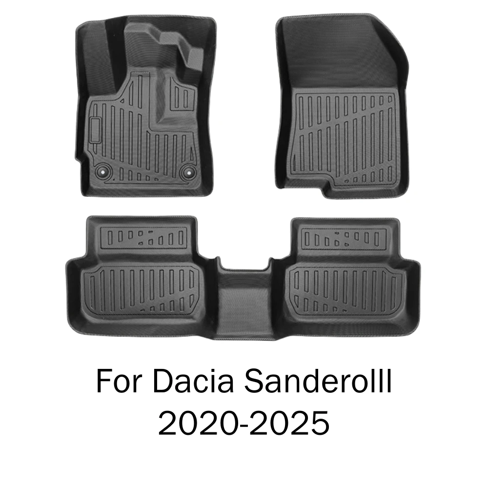 TPE-Autofußmatten für Dacia Sandero 2025 2024 2023 2022 2021 2020 Kofferraummatte Schutzmatte Bodenbelag Kofferraummatten LHD – Detail 7