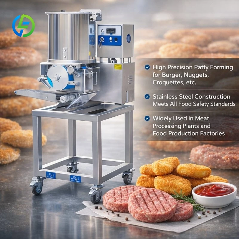 FL Customized Commercial Hamburger Patty Forming Machine Auto Burger Patty Maker Non‑stick Meat Patty Molding Equipment