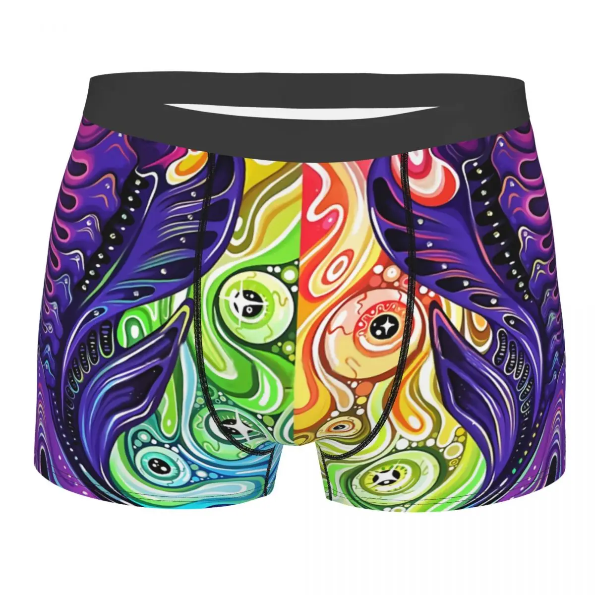 Color Man's Boxer Briefs Alien Highly Breathable Underpants Top Quality Print Shorts Gift Idea