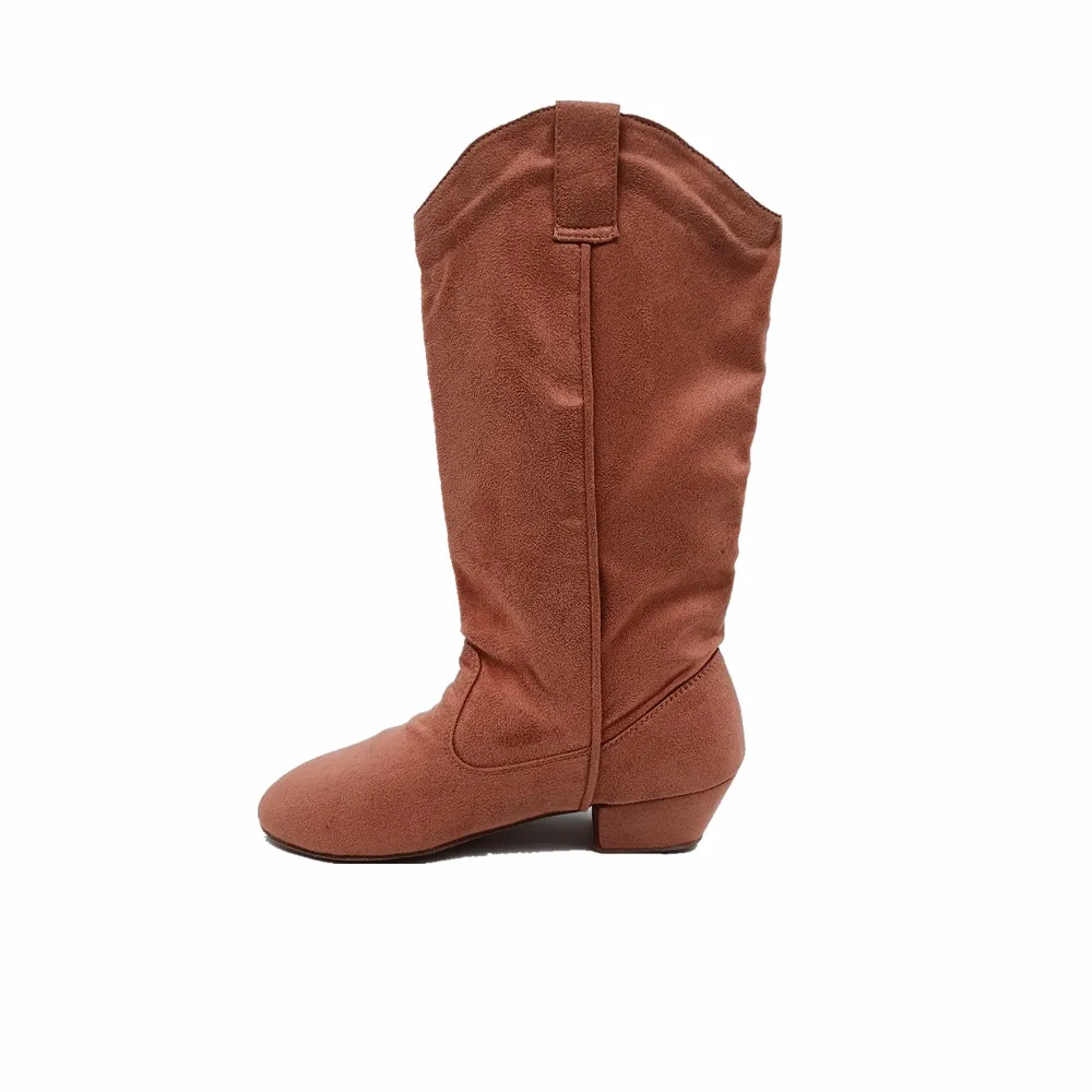 New Practice Latin Dance Boots Women Soft Ballroom Low Heel Salsa Dancing Shoes Sports West Coast Swing Dance Boots Party Shoes