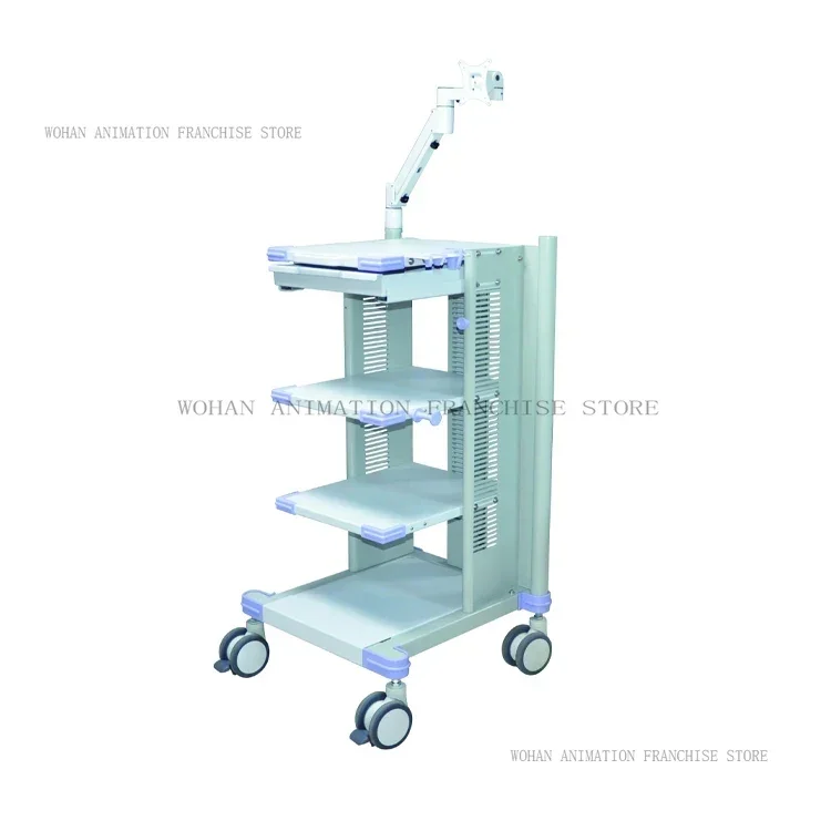 

Hospital medical endoscopy cart trolley for sale Endoscopic system trolley