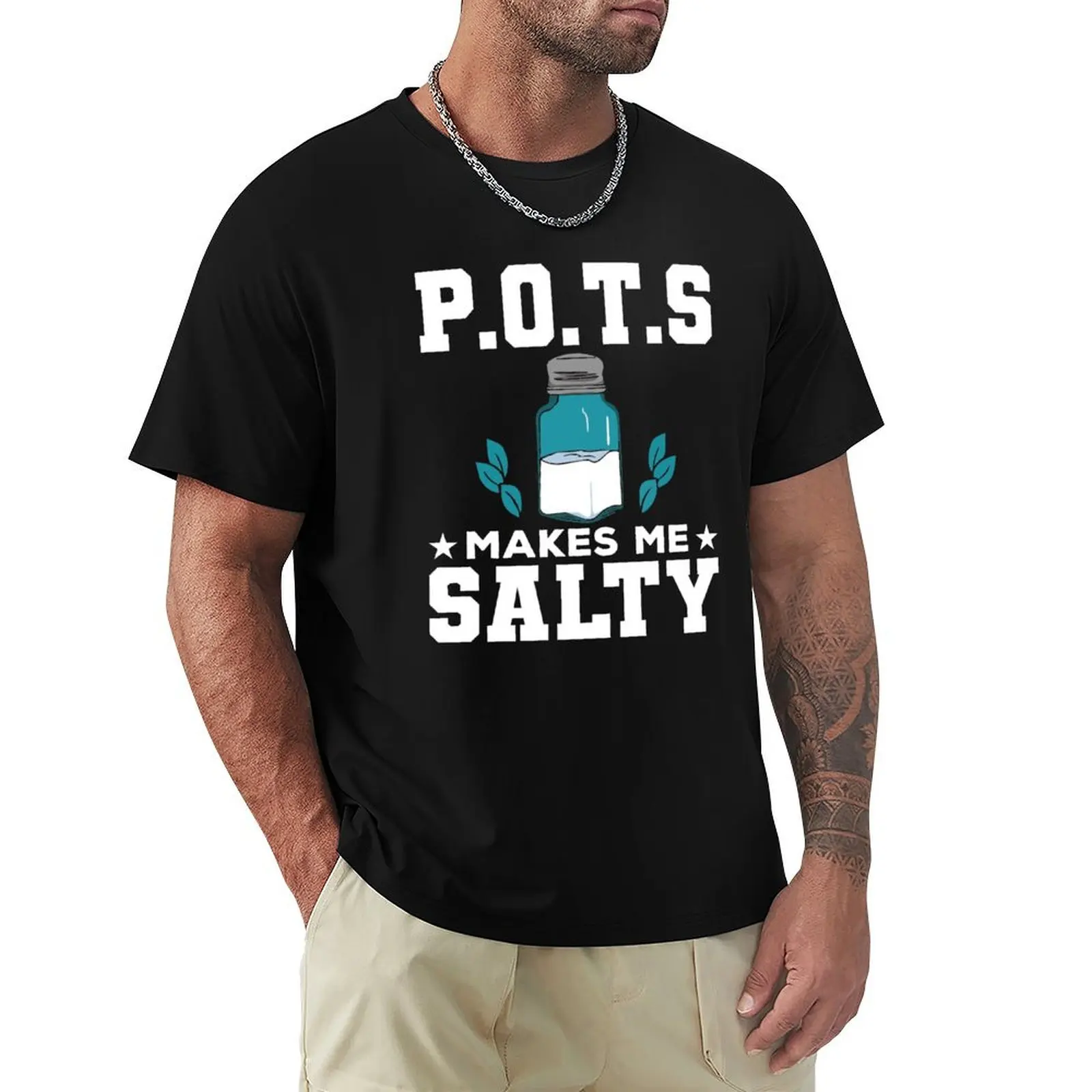 

POTS Makes Me Salty Shirt, Postural Orthostatic Tachycardia Syndrome Awareness, Gift For POTS Warrior, Pots Survivor, Su T-Shirt