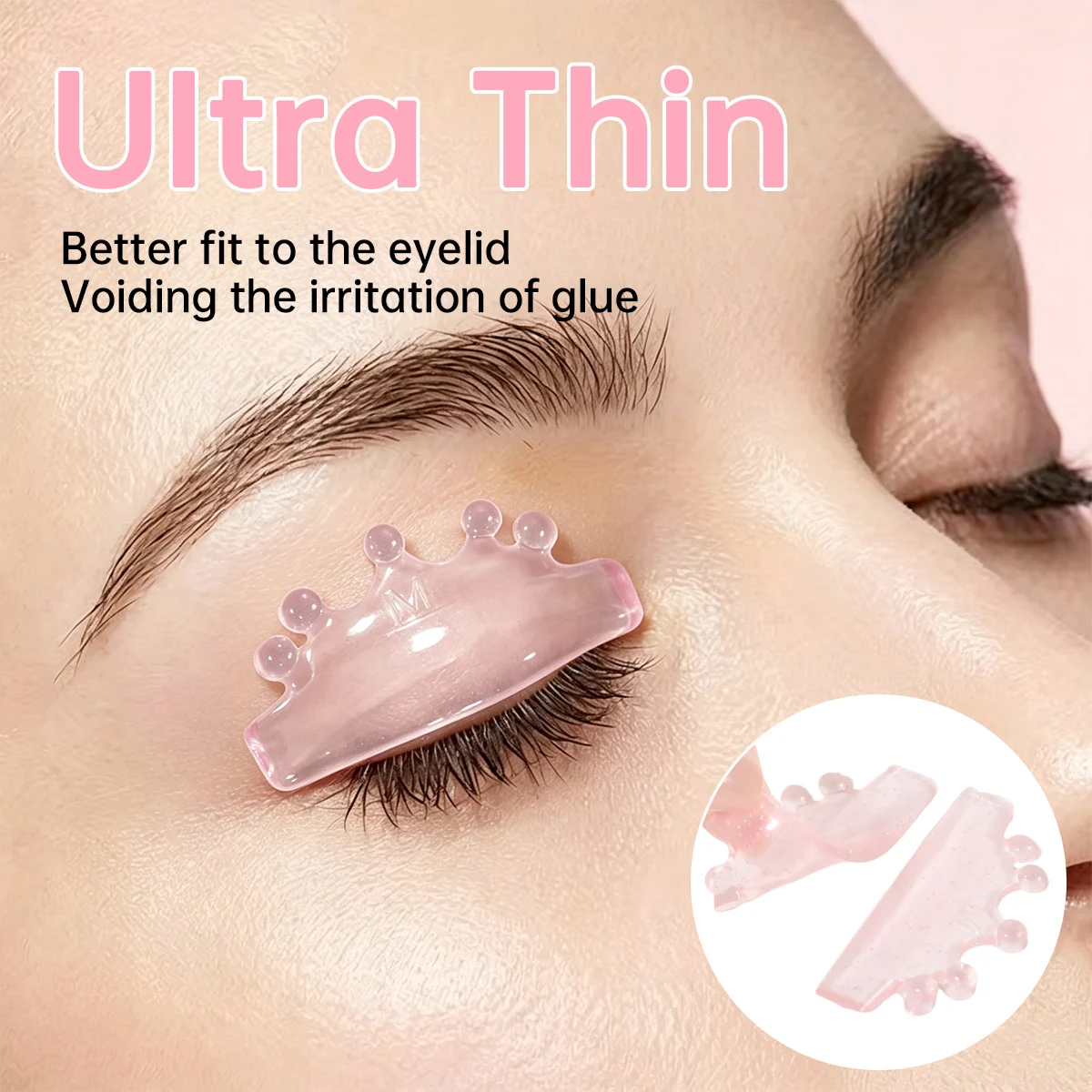Women Lash Lift Shields, 4 Pcs/ Box Reusable Silicone Rods |Reusable Lash Lifting Pads for Eyelash Stretching and Curling
