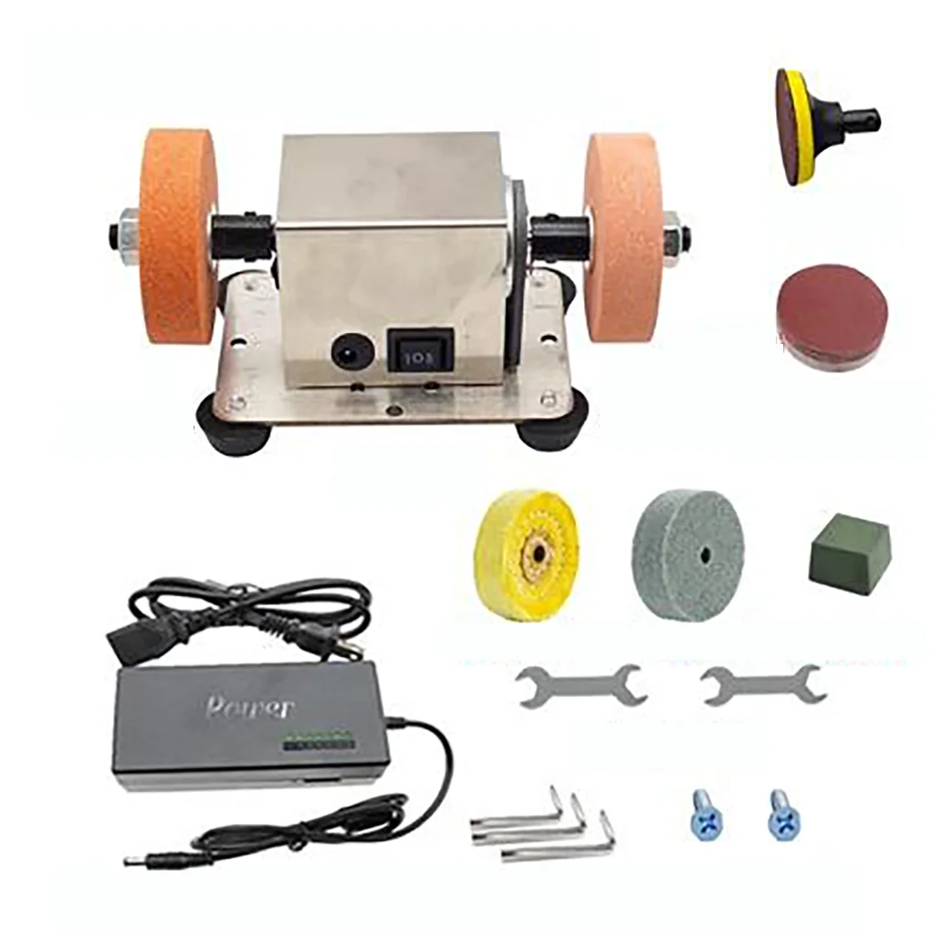 

220V Grinding Wheel Machine Desktop Thickness Double Grinding Wheel Household Small Electric Grinding Polishing Drilling Machine