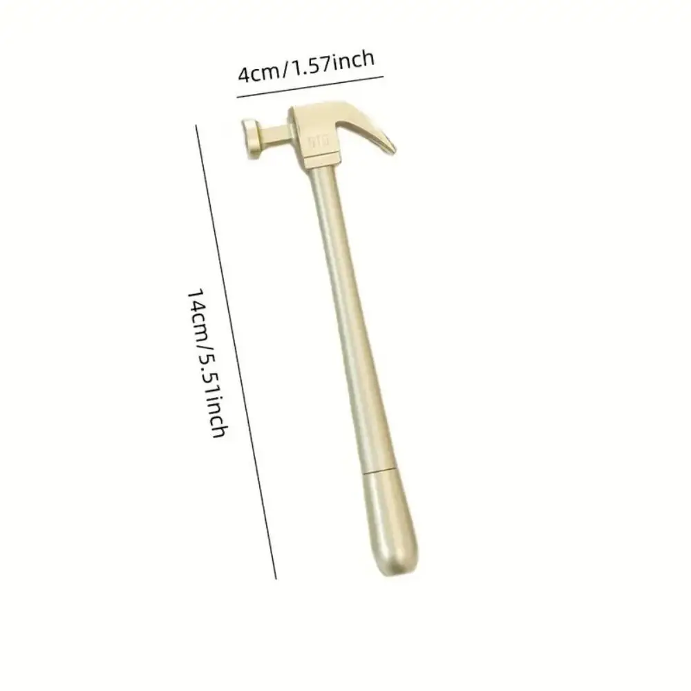 Writing Smoothly Neutral Gel Pens Cartoon Hammer Shaped Quick-Drying Signature Pen Black Ink Cute Ballpoint Pen School