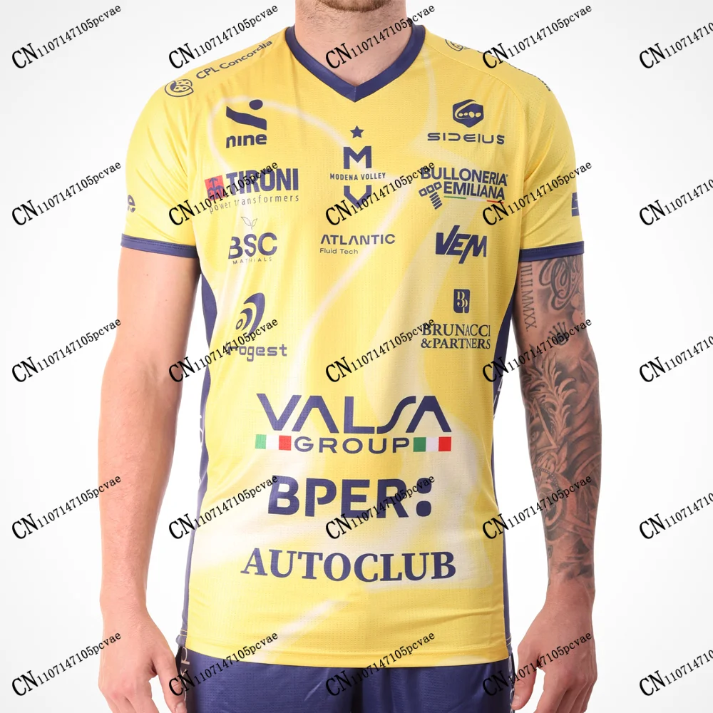 Camisetas de Voleibol Valsa Group Modena Italia 2026-27, Novedades, Camisetas con Estampado 3D, Ciclismo, Adulto, Niño, Unisex, Aficionados, Informales