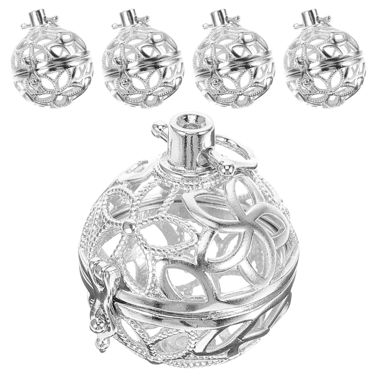 

5 Pcs Hand Chain Aromatherapy Pendant Alloy Essential Oil Locket Pregnant Woman