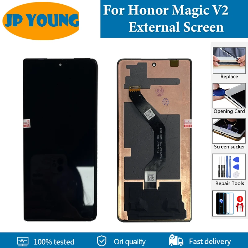 

Original 6.43" External Screen For Huawei Honor Magic V2 LCD VER-AN10 Small LCD Display Digital Assembly Repair Replacement