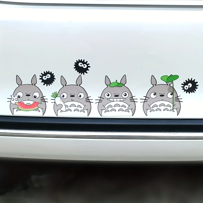 Cartoon Car Stickers Cartoon Creativity Taste Car Stickers Dragon and Cat Scratch Stickers Hello Kitty Window Glass Decorate