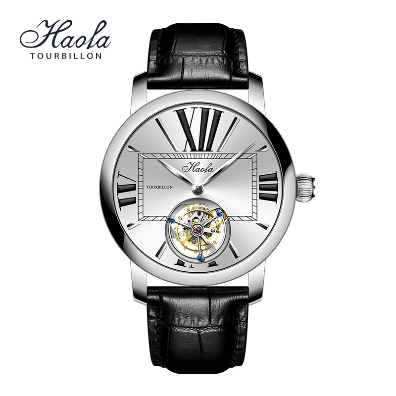 

Haofa Manual Seagull Movement ST8230 Tourbillon Mechanical Watch For Men Sapphire Tourbillon Luxury Watch Men orologio uomo 1033