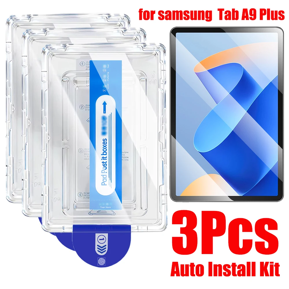 Защитная пленка для экрана планшета 3 шт. для Samsung Galaxy Tab A9 Plus Tab S7 S8 S9 FE S10 Lite S10 FE 11 дюймов Tab S6 Lite закаленное стекло HD