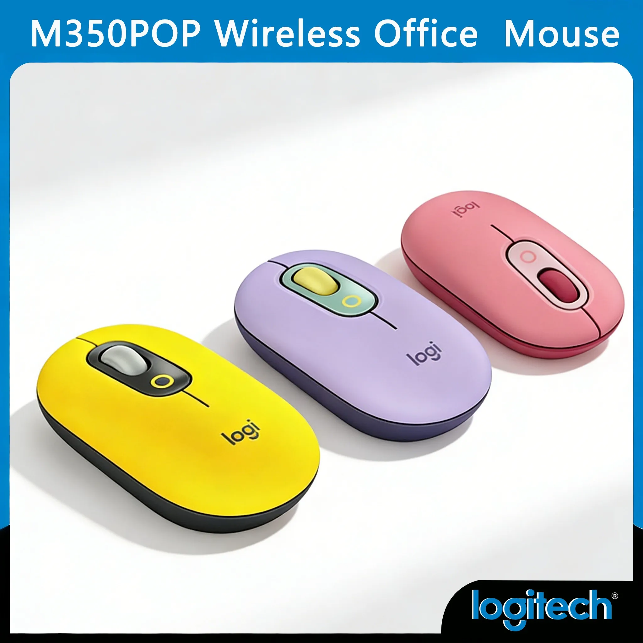 Logitech M305POP Efficient Wireless Mouse Smart Wheel for Data Analysis