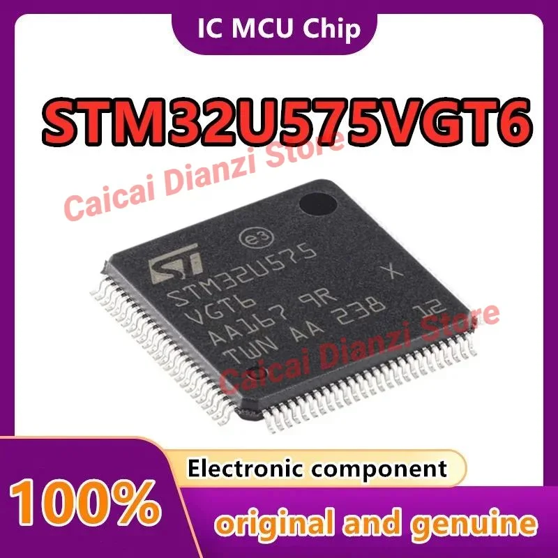 

10-1Pcs/Lot STM32U575VGT6 STM32U575 STM32U5 Microcontroller IC 32-Bit 160MHz 1MB (1M x 8) FLASH 100-LQFP (14x14) New Original
