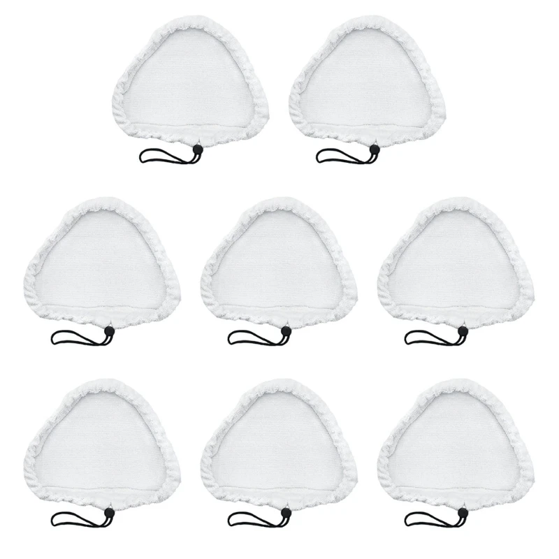 3/6/8 pièces remplacement pour vadrouilles à vapeur en microfibre, tampons triangulaires adaptés aux vadrouilles à vapeur H20