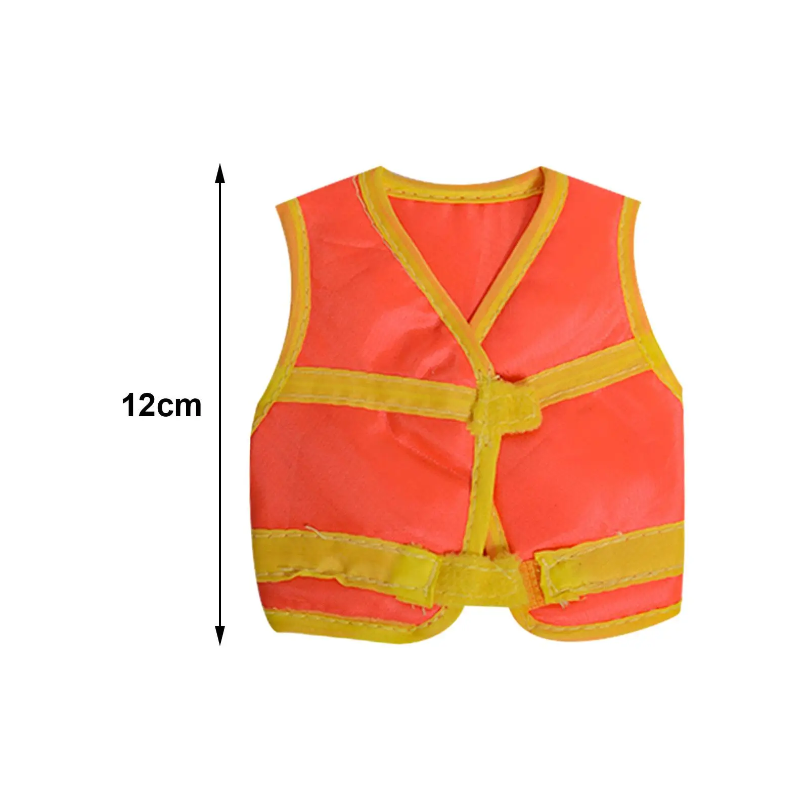 Modello di gilet riflettente soldato maschio in scala 1:6 per bambini, finta di giocattoli, decorazione per bambole