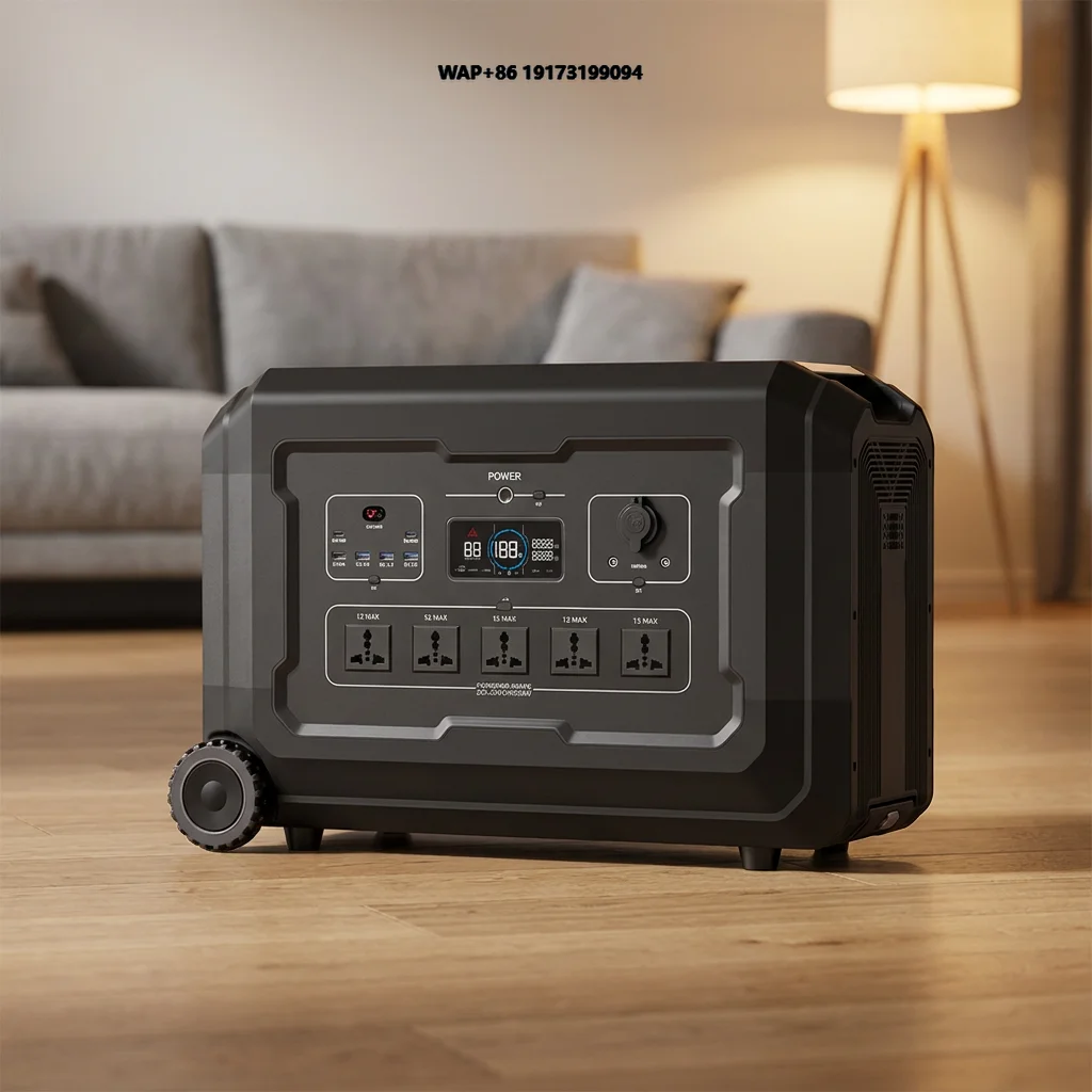 E-Nice Portable Power Station 5000W Solar Generator for Emergency Outdoor