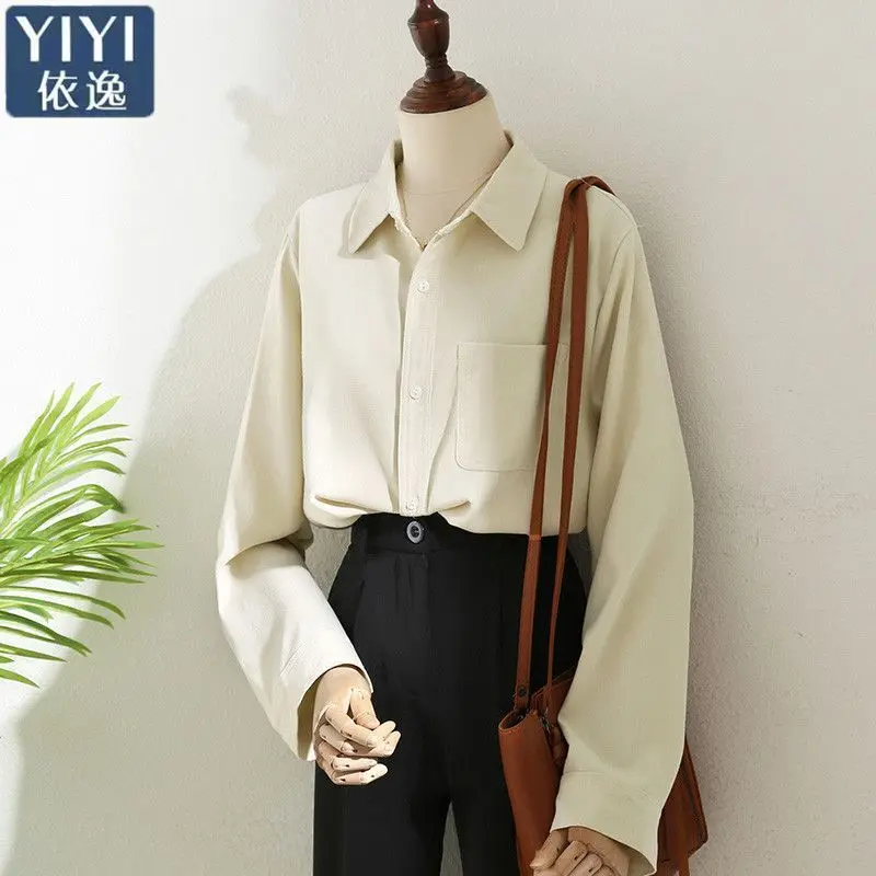 

Рубашки с длинным рукавом, женские атласные блузки на пуговицах, рукава-фонарики, плиссированный подол в горошек, облегающий крой, консервативный, женский, ретро, французский