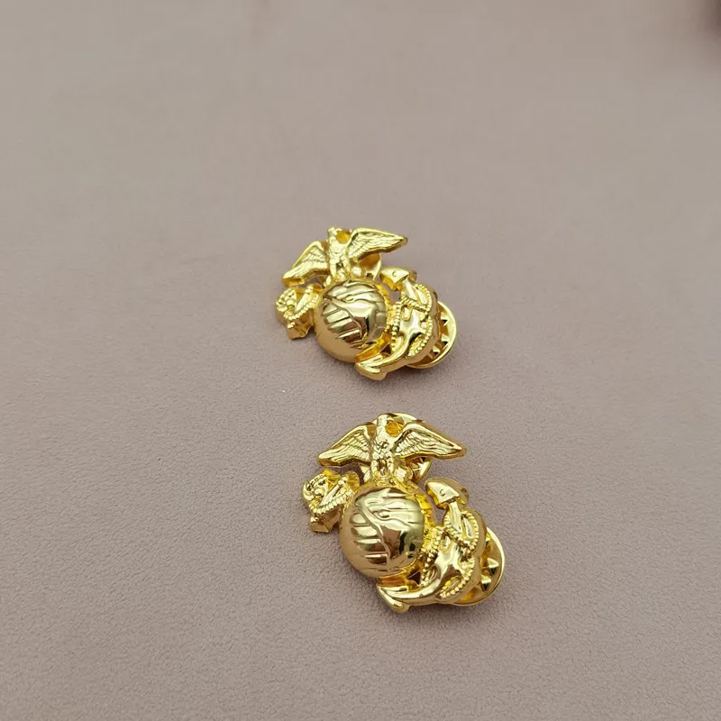 US American Marine Corps Breast Pin with Emblem Enthusiast Metal Eagle Badge