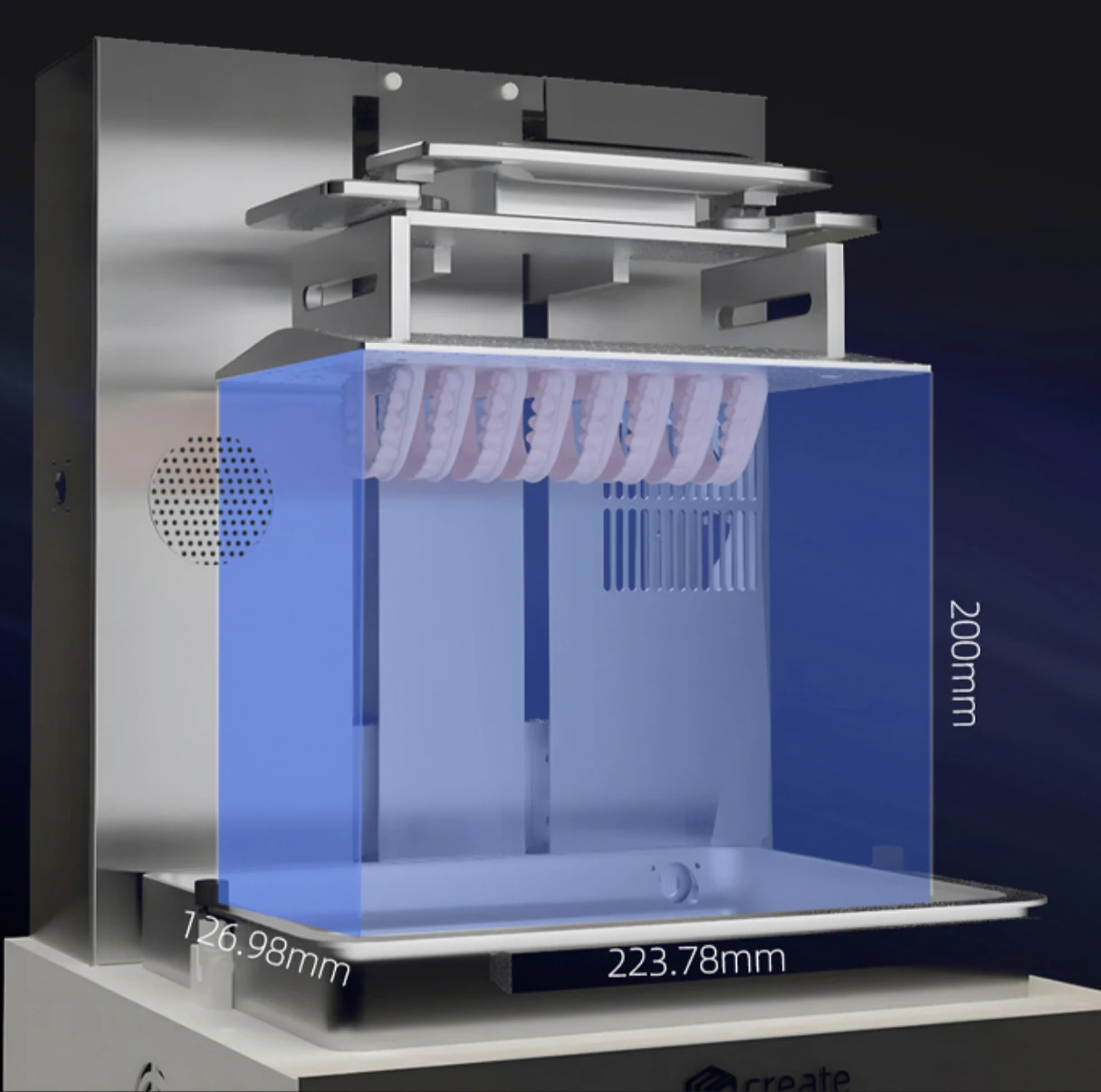 Fotografia 4: Impressora Digital 3D SY14K para Uso em Laboratório Dental, Máquina de Impressão de Alta Precisão com LCD de 10,1 Polegadas 14K para Odontologia