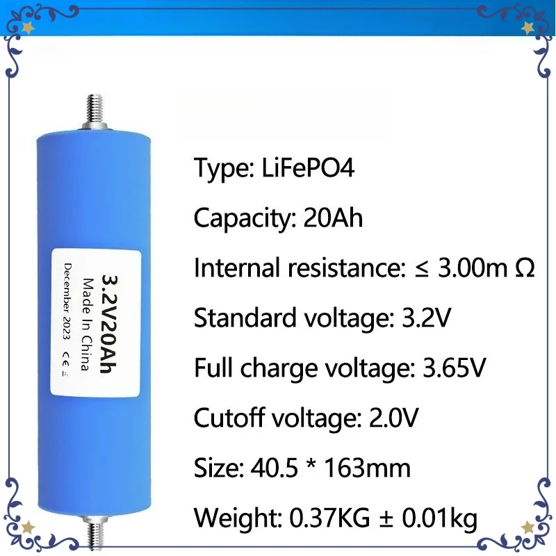 

40135 3.2V 20Ah LiFePO4 Battery phosphate cell for Golf Cart Motorcycle Car Motor batteries Modification