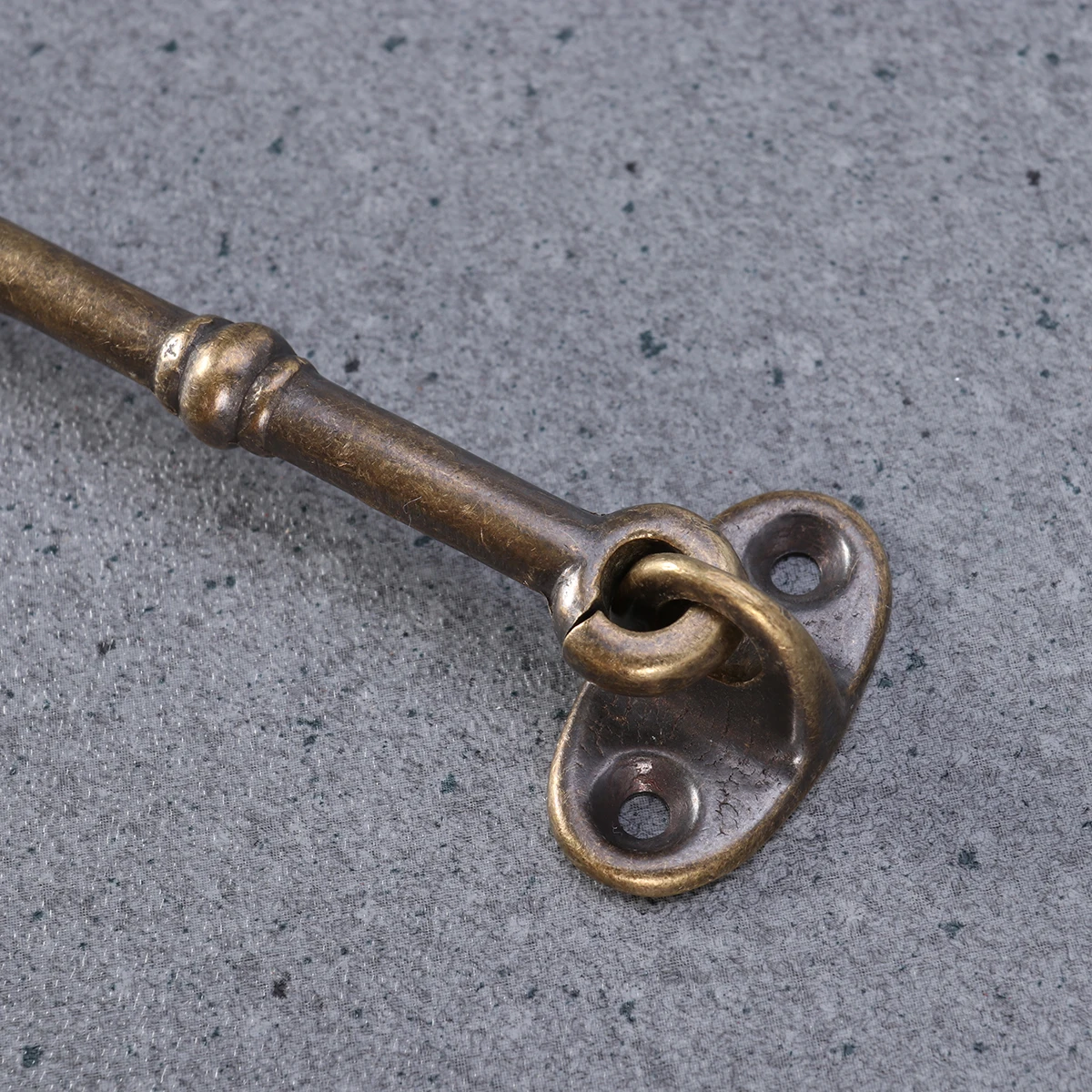 

Vintage 12Cm Solid Polished Brass With Screws Durable Decorative Door Latch For Gates Garages Barns Sheds Hardware Fastener