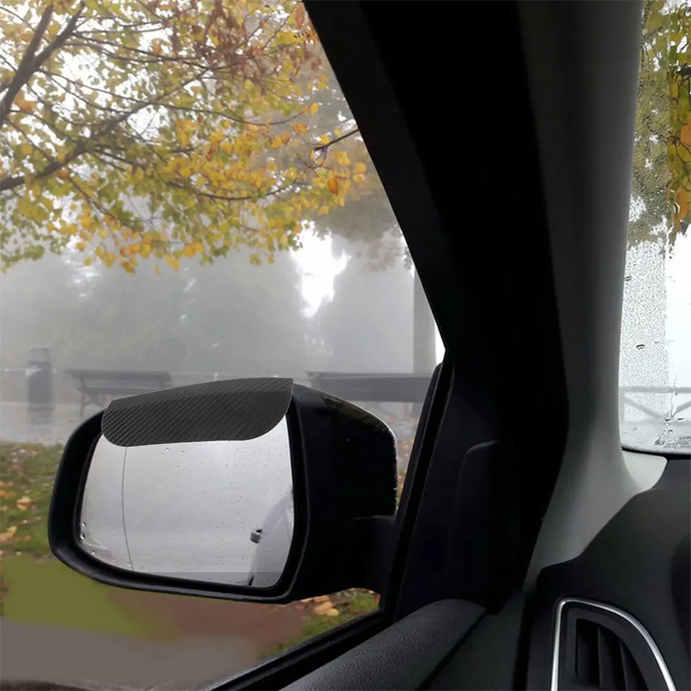 

4Pcs Car Side Mirror Rain Eyebrow Universal Fit Durable Material Easy Installation Auto Exterior Accessories Rain Visor Eyebrow